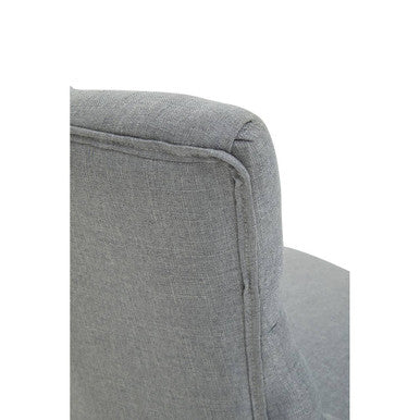 Grey Fabric and Chrome Finish Base Home Office Chair | Anita