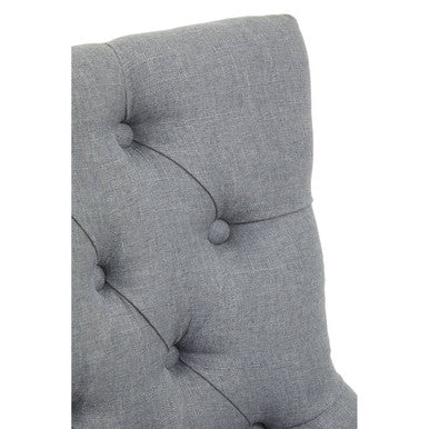 Grey Fabric and Chrome Base Home Office Chair | Anita