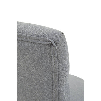Grey Fabric and Chrome Base Home Office Chair | Anita