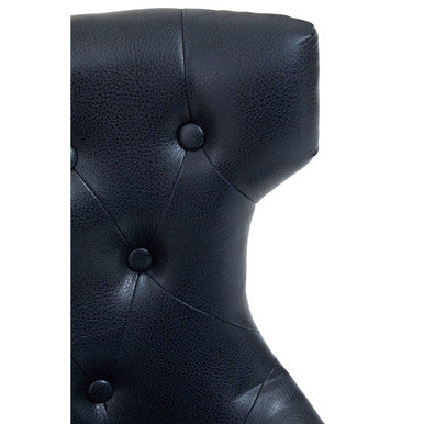 Black Leather Effect Home Office Chair | Walson