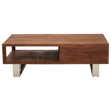 Simla Acacia Wood Coffee Table with Drawer
