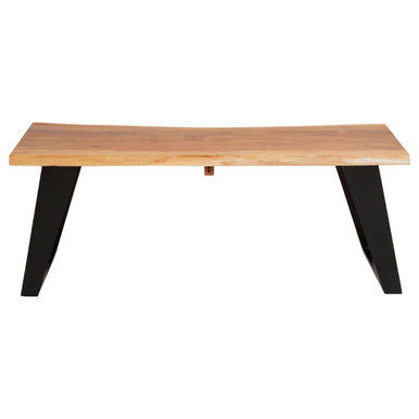 Surax Acacia Wood Live Edge Coffee Table
