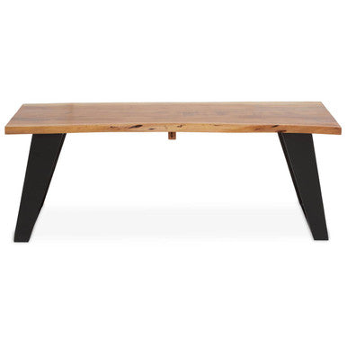 Surax Acacia Wood Live Edge Coffee Table