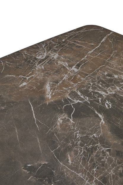 Imperia Grey Marble Effect Ceramic Rectangular Coffee Table
