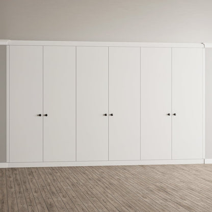 6 Door Face Frame Fitted Wardrobe - Widths Available 3201 - 3800mm 6 - Online Bedrooms