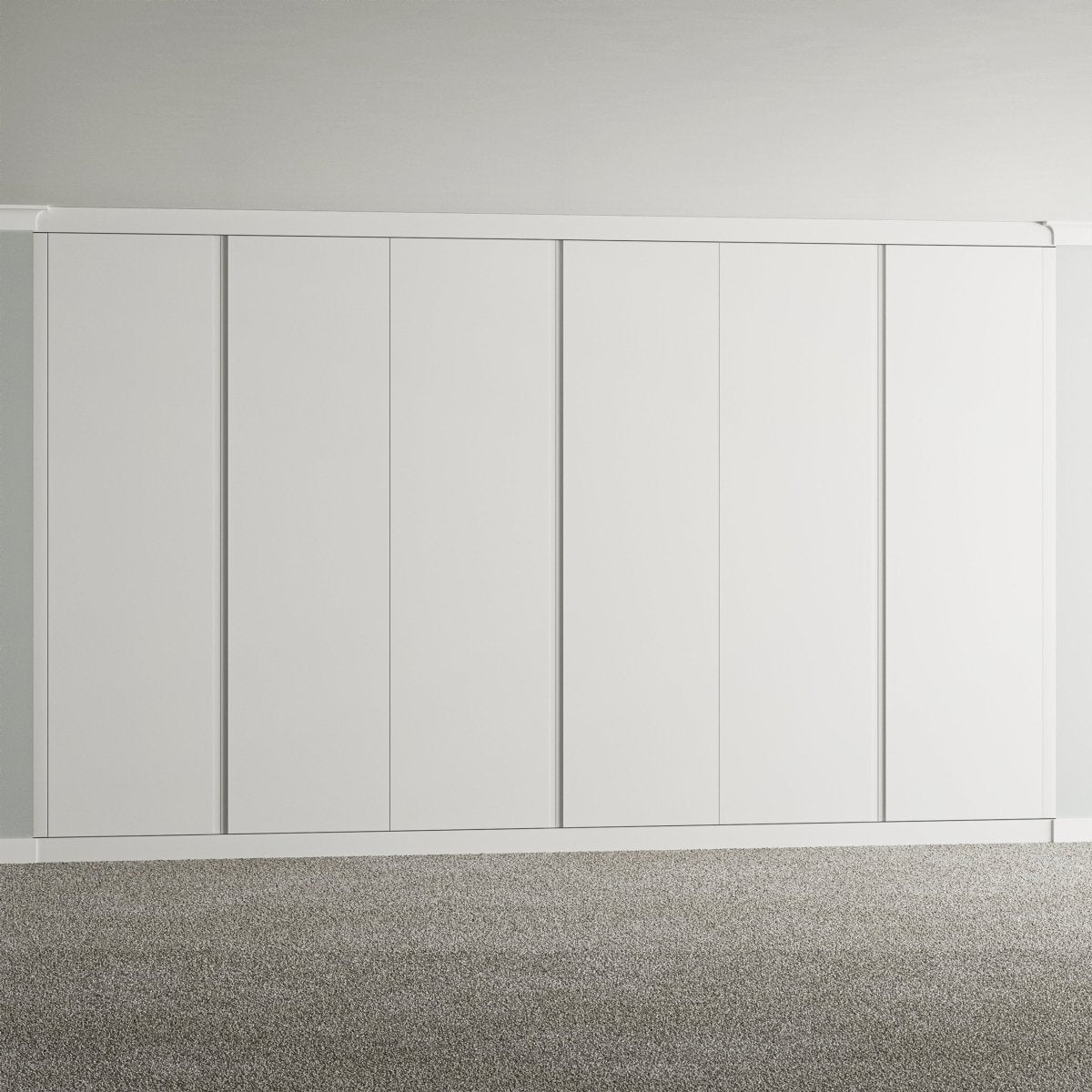 6 Door Face Frame Fitted Wardrobe - Widths Available 3201 - 3800mm 4 - Online Bedrooms