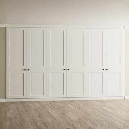 6 Door Face Frame Fitted Wardrobe - Widths Available 3201 - 3800mm 1 - Online Bedrooms