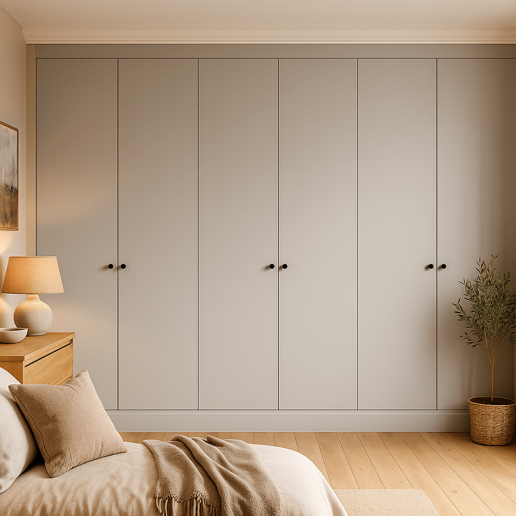 6 Door Front Frame Fitted Wardrobe - Widths Available 3201 - 3800mm 1 - Online Bedrooms
