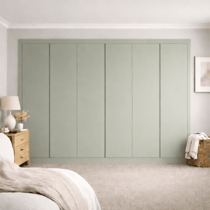 6 Door Handleless Front Frame Fitted Wardrobe - Widths Available 3201 - 3800mm 11 - Online Bedrooms