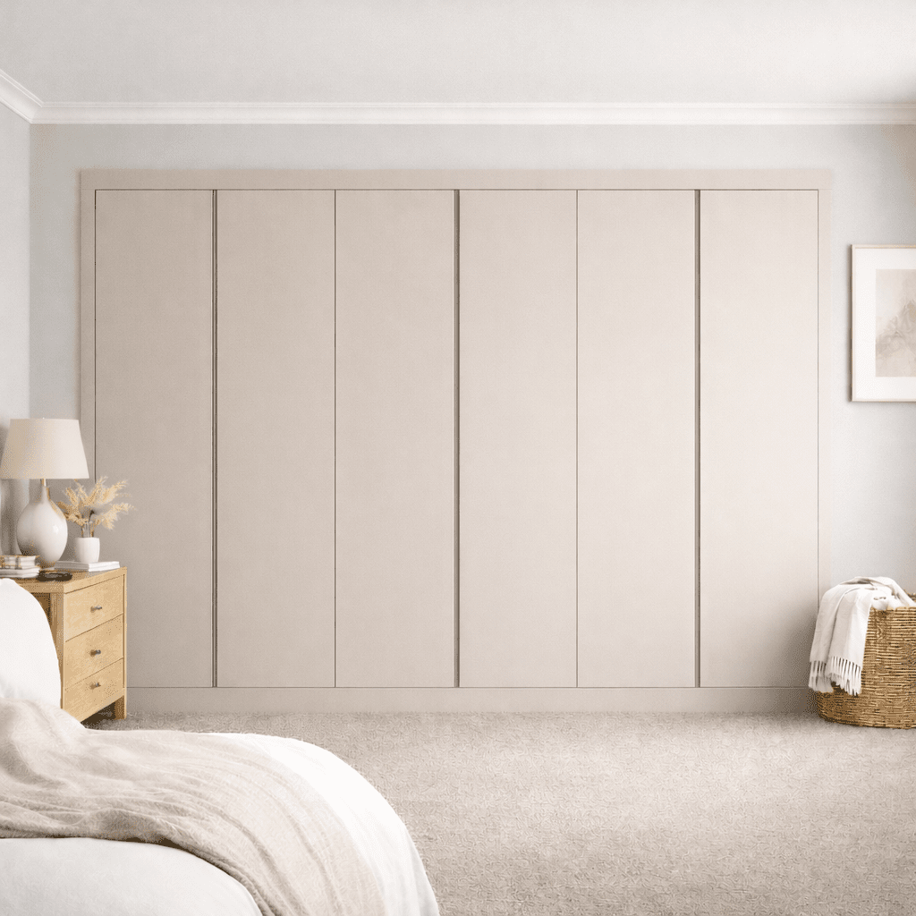 6 Door Handleless Front Frame Fitted Wardrobe - Widths Available 3201 - 3800mm 10 - Online Bedrooms