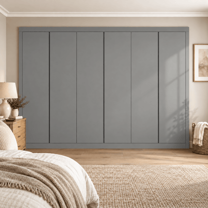6 Door Handleless Front Frame Fitted Wardrobe - Widths Available 3201 - 3800mm 14 - Online Bedrooms