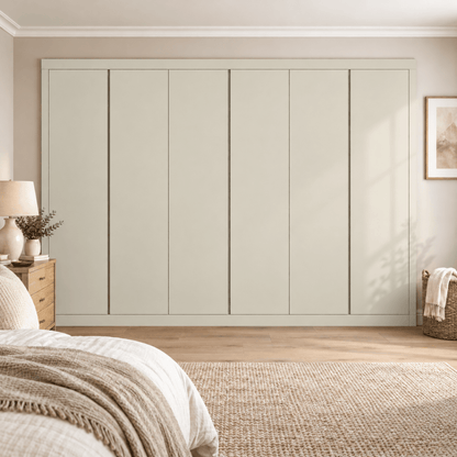 6 Door Handleless Front Frame Fitted Wardrobe - Widths Available 3201 - 3800mm 13 - Online Bedrooms