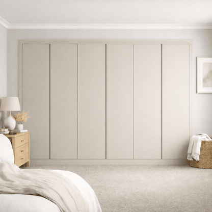 6 Door Handleless Front Frame Fitted Wardrobe - Widths Available 3201 - 3800mm 9 - Online Bedrooms