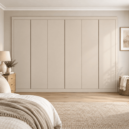 6 Door Handleless Front Frame Fitted Wardrobe - Widths Available 3201 - 3800mm 1 - Online Bedrooms