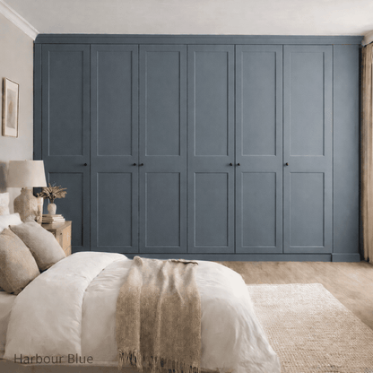 7 Door 2 Panel Shaker Front Frame Fitted Wardrobe - Widths Available 3801 - 4400mm 14 - Online Bedrooms