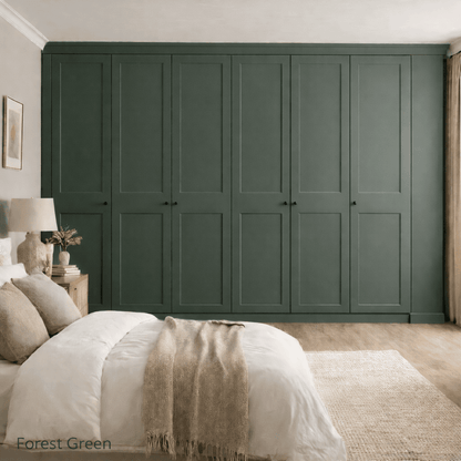 7 Door 2 Panel Shaker Front Frame Fitted Wardrobe - Widths Available 3801 - 4400mm 13 - Online Bedrooms
