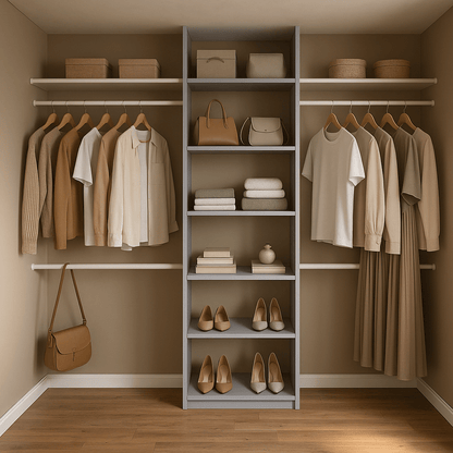 7 Door Face Frame Fitted Wardrobe - Widths Available 3801 - 4400mm 3 - Online Bedrooms