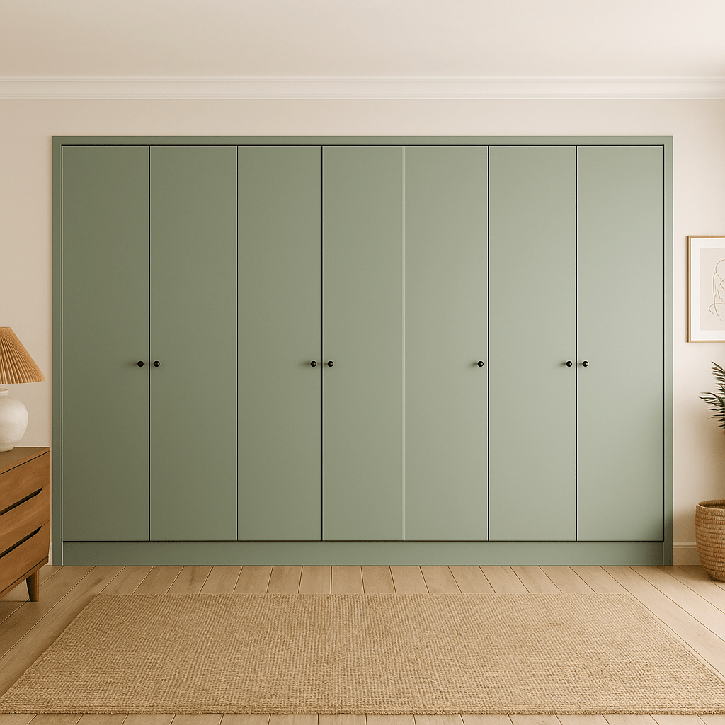 7 Door Front Frame Fitted Wardrobe - Widths Available 3801 - 4400mm 1 - Online Bedrooms