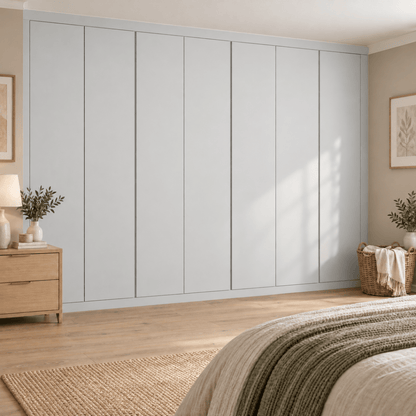 7 Door Handleless Front Frame Fitted Wardrobe - Widths Available 3801 - 4400mm 13 - Online Bedrooms