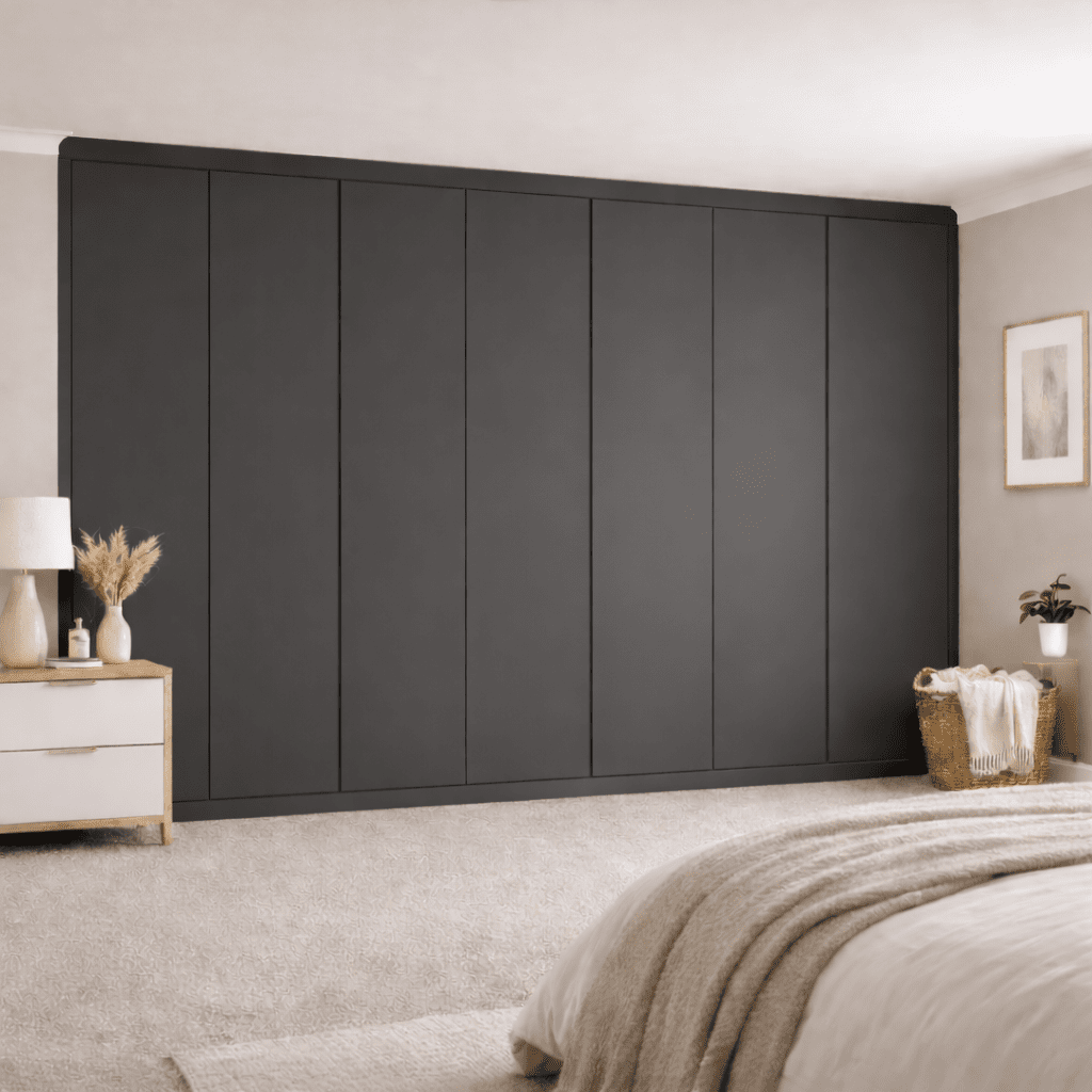 7 Door Handleless Front Frame Fitted Wardrobe - Widths Available 3801 - 4400mm 11 - Online Bedrooms