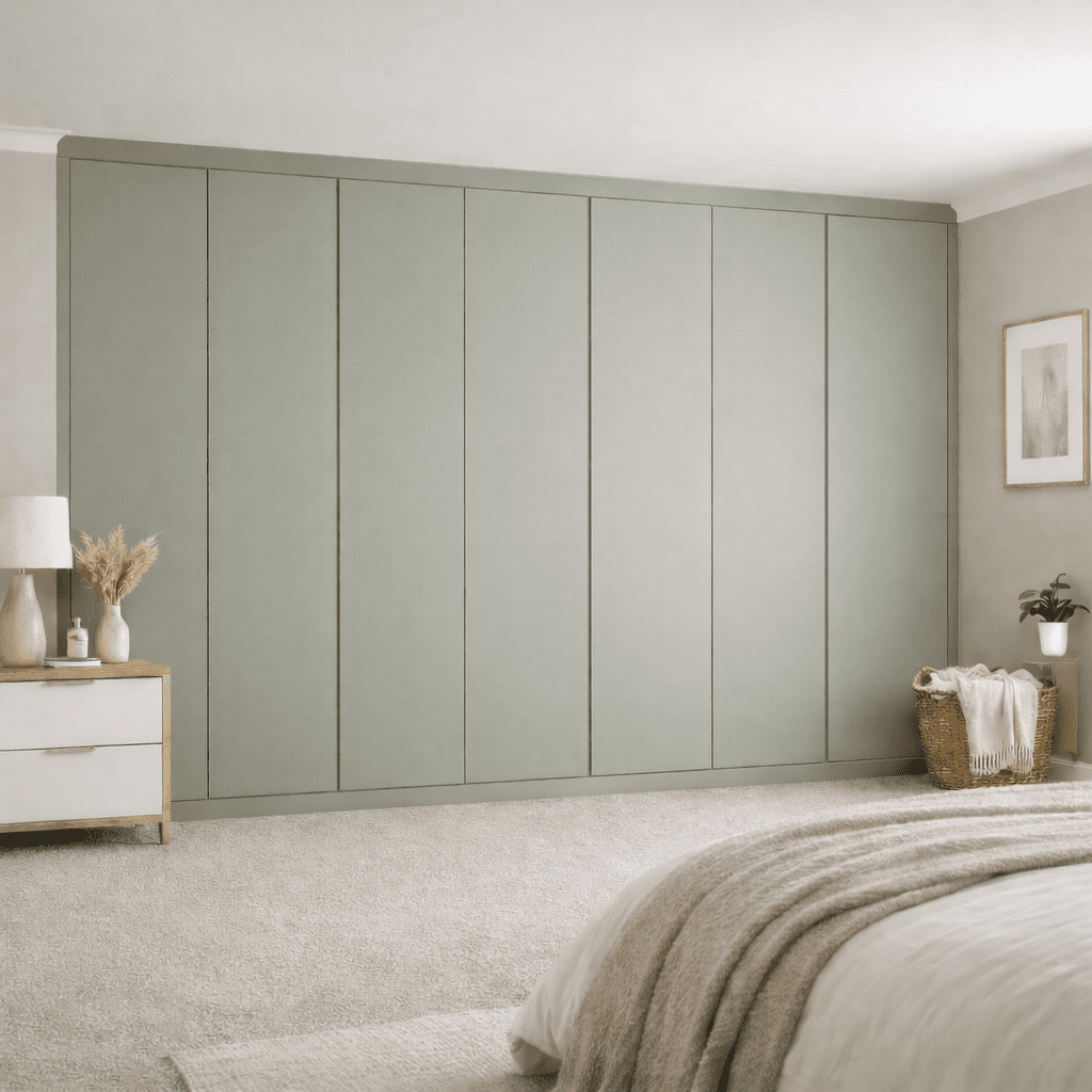 7 Door Handleless Front Frame Fitted Wardrobe - Widths Available 3801 - 4400mm 10 - Online Bedrooms