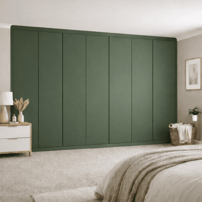 7 Door Handleless Front Frame Fitted Wardrobe - Widths Available 3801 - 4400mm 12 - Online Bedrooms