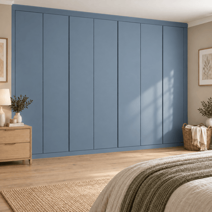 7 Door Handleless Front Frame Fitted Wardrobe - Widths Available 3801 - 4400mm 10 - Online Bedrooms