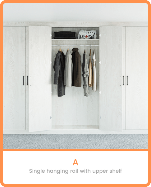 Made-to-measure wardrobe interior module A