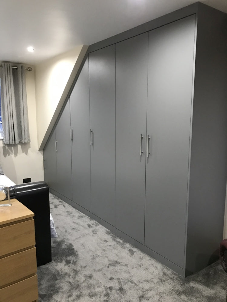 Customer-submitted photograph of assembled bedroom furniture