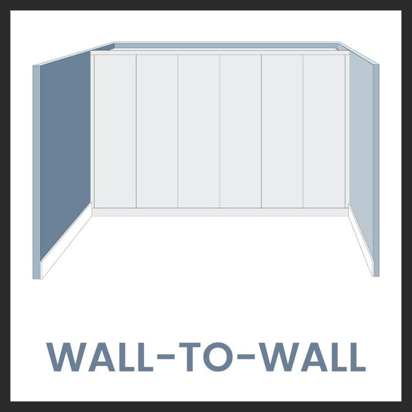 Wall to wall wardrobe layout diagram