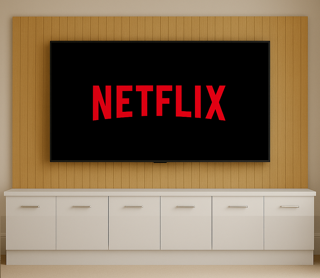 Media Wall Entertainment Base Unit - For Up to 130" TVs
