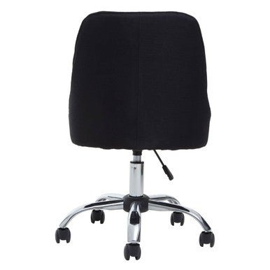 Alexi Black Fabric Home Office Chair 3 - Online Bedrooms
