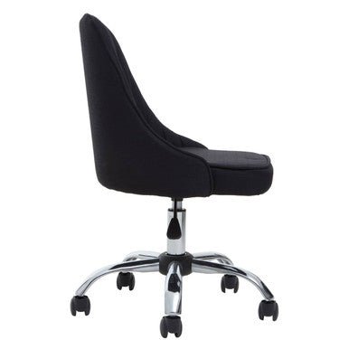 Alexi Black Fabric Home Office Chair 2 - Online Bedrooms