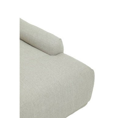 Anita Natural Fabric and Chrome Base Home Office Chair 5 - Online Bedrooms