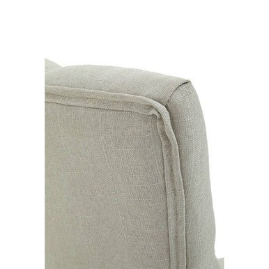 Anita Natural Fabric and Chrome Base Home Office Chair 7 - Online Bedrooms