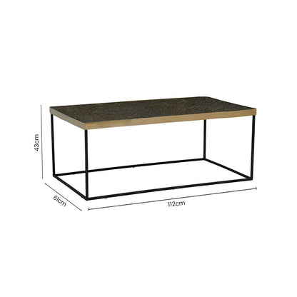 Aris Black Acacia Wood Coffee Table with Gold Inlay 11 - Online Bedrooms