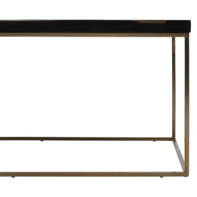 Aris Black Acacia Wood Coffee Table with Gold Inlay 6 - Online Bedrooms