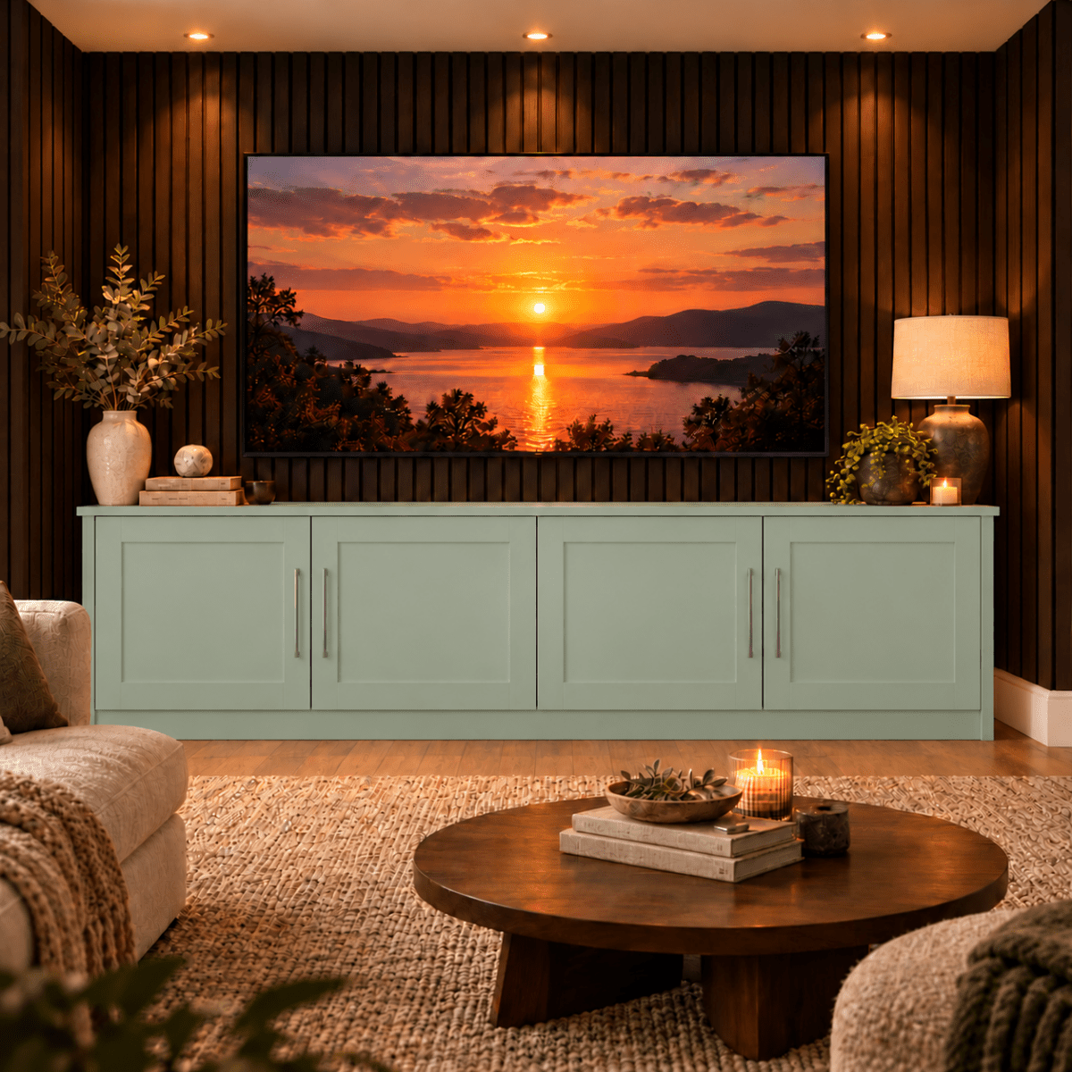 Blyth Shaker Media Wall Base Unit 6 - Online Bedrooms