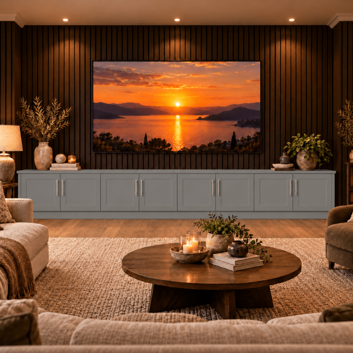 Blyth Shaker Media Wall Base Unit 47 - Online Bedrooms
