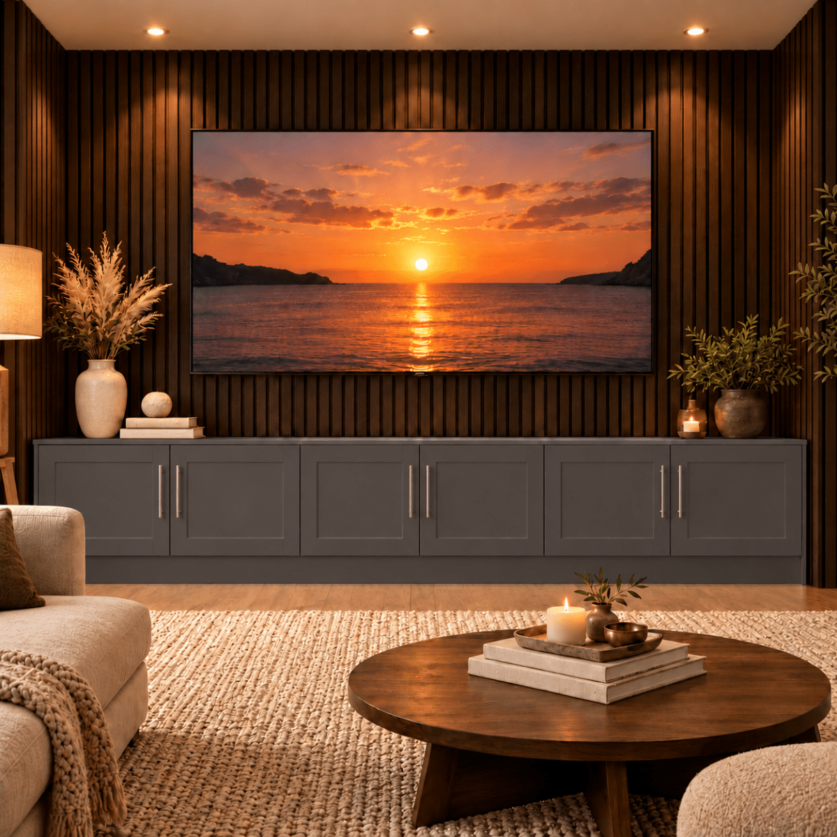 Blyth Shaker Media Wall Base Unit 21 - Online Bedrooms