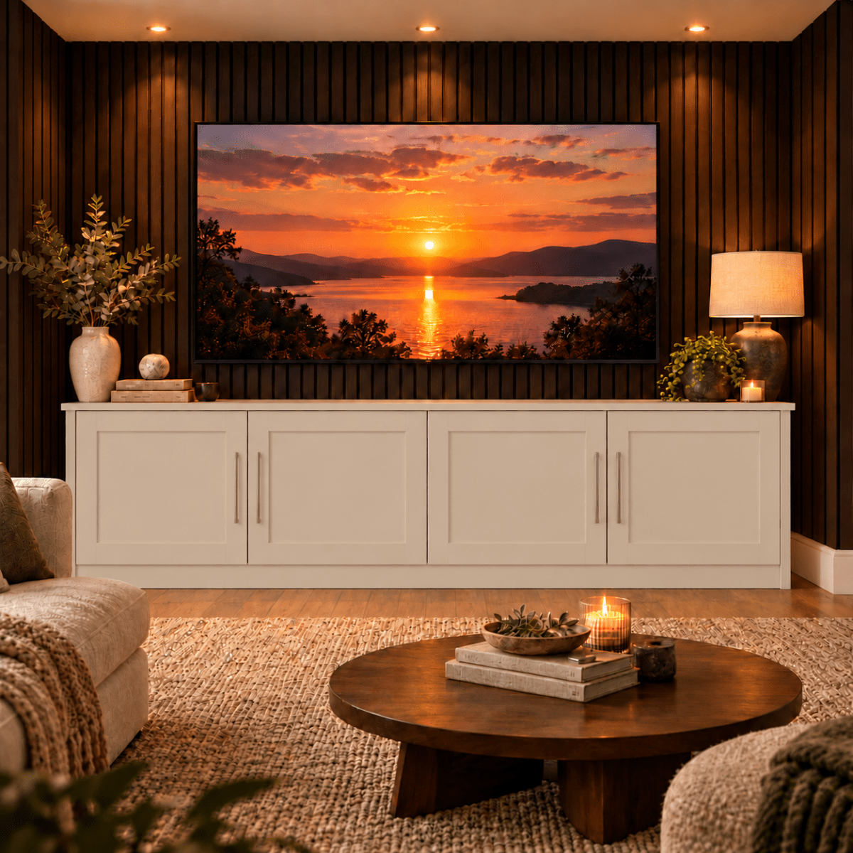 Blyth Shaker Media Wall Base Unit 2 - Online Bedrooms