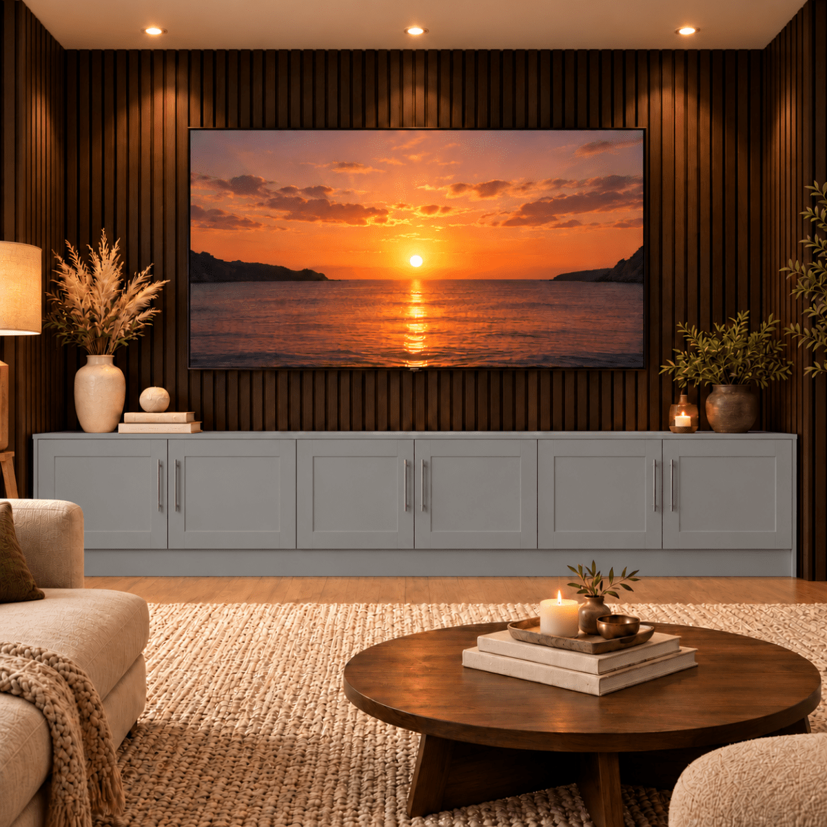 Blyth Shaker Media Wall Base Unit 23 - Online Bedrooms