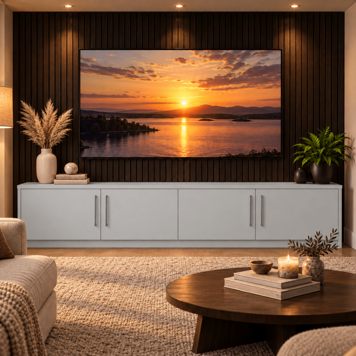 Blyth Smooth Media Wall Base Unit 4 - Online Bedrooms