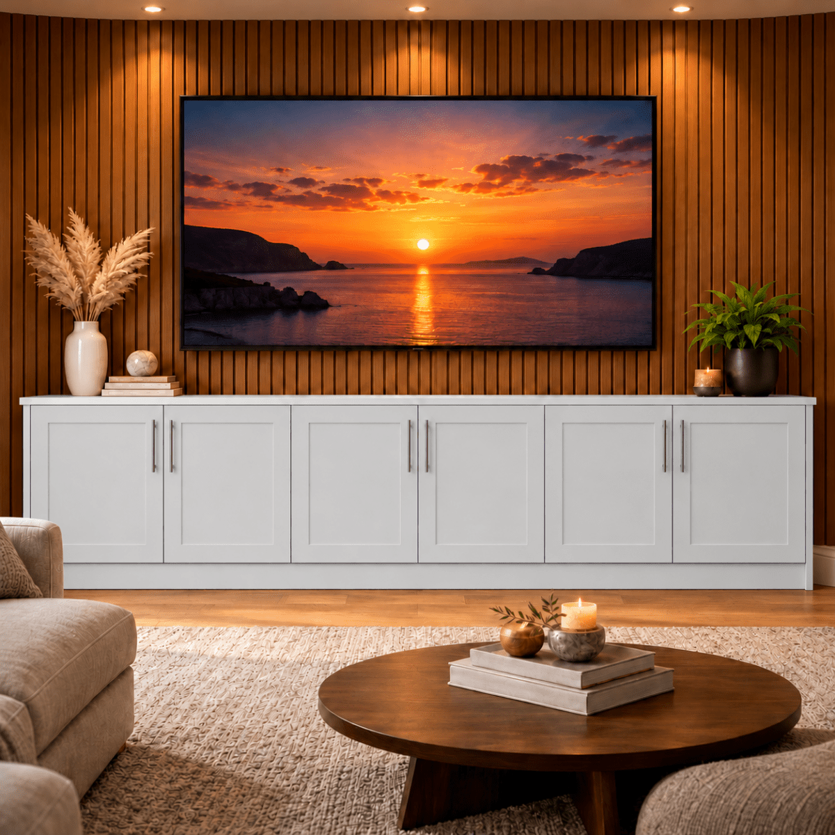 Blyth Tall Shaker Media Wall Base Unit 16 - Online Bedrooms