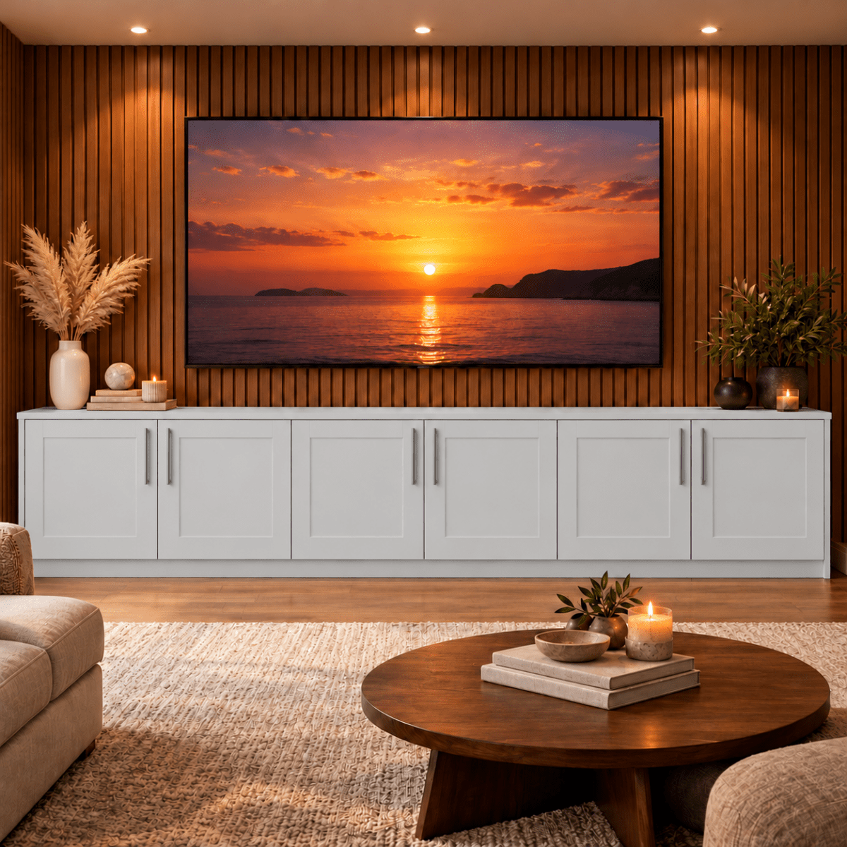 Blyth Tall Shaker Media Wall Base Unit 28 - Online Bedrooms