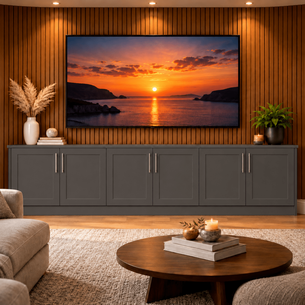 Blyth Tall Shaker Media Wall Base Unit 15 - Online Bedrooms