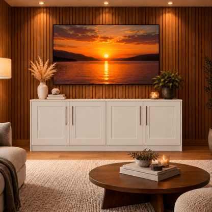 Blyth Tall Shaker Media Wall Base Unit 2 - Online Bedrooms