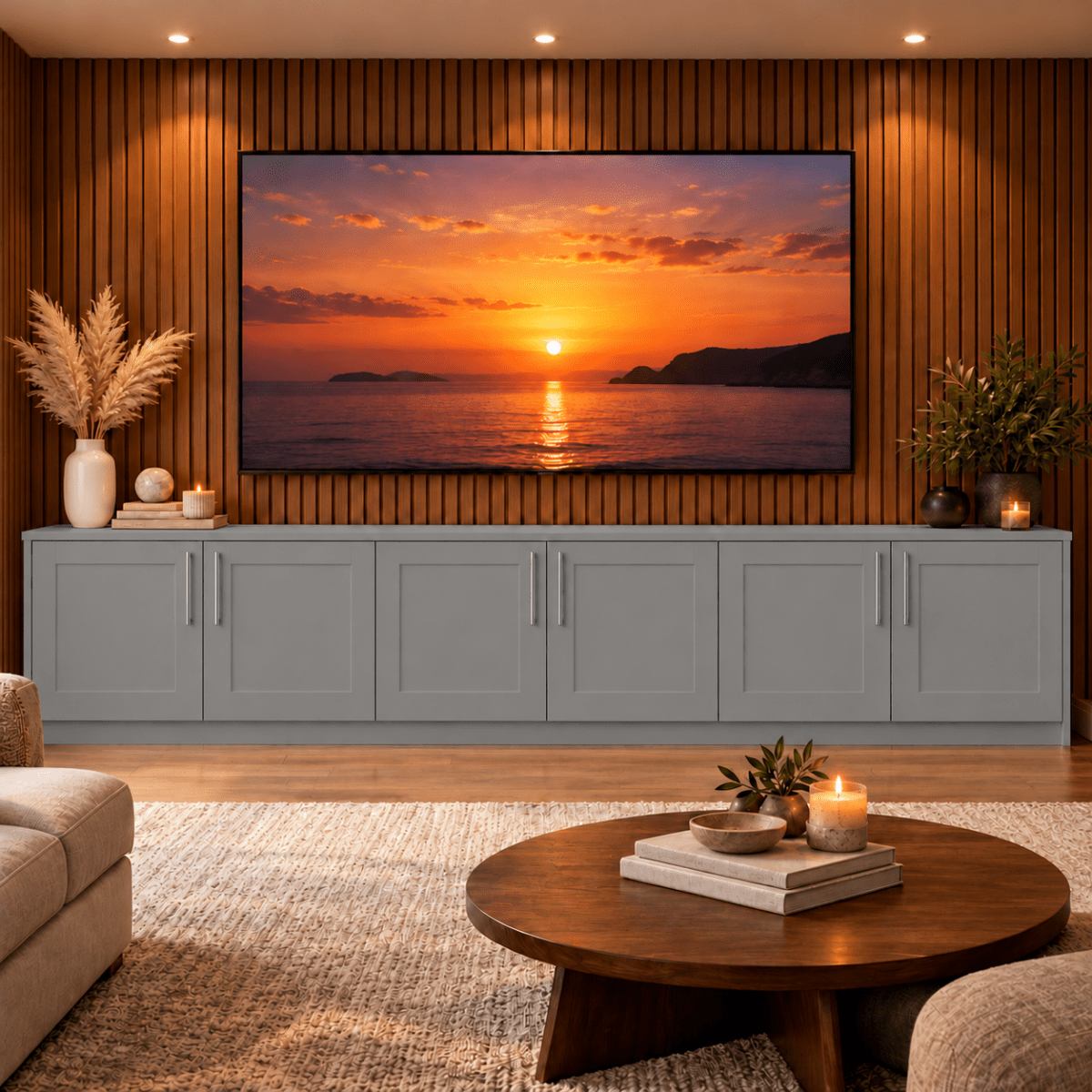 Blyth Tall Shaker Media Wall Base Unit 29 - Online Bedrooms