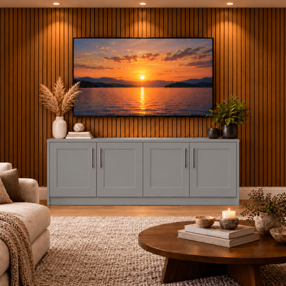 Blyth Tall Shaker Media Wall Base Unit 11 - Online Bedrooms