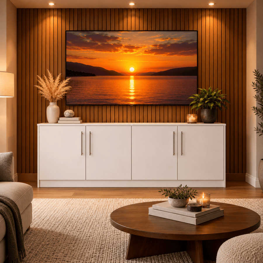 Blyth Tall Smooth Media Wall Base Unit 1 - Online Bedrooms